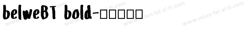 belweBT bold字体转换